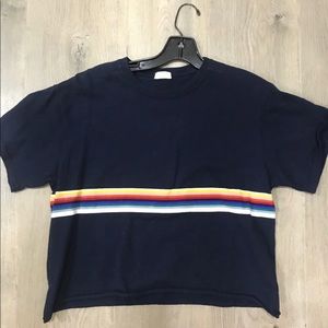 Brandy Melville Aleena rainbow top